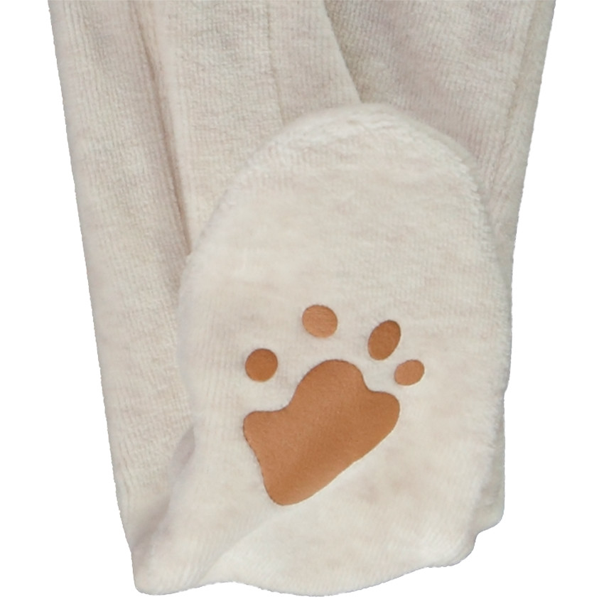 Pelele de terciopelo jaspeado con diseño lúdico para bebé niño 