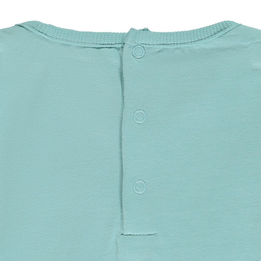 Pijama de 2 piezas con estampado de jirafas para bebé niño con acabados diferentes según la edad 