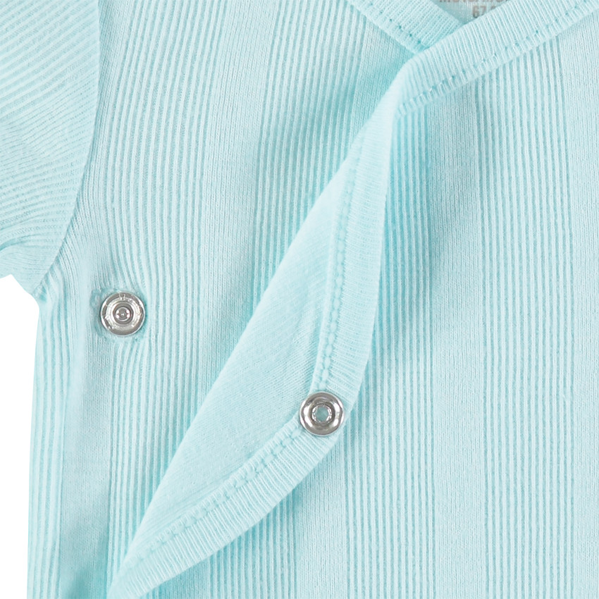 Pack de 2 bodies de manga corta acanalada de algodón ecológico 