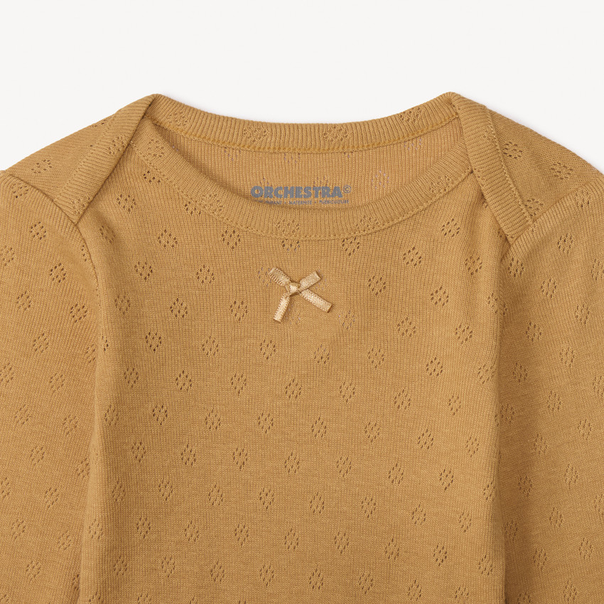 Lot de 7 bodies manches longues tachetés pour bébé fille 