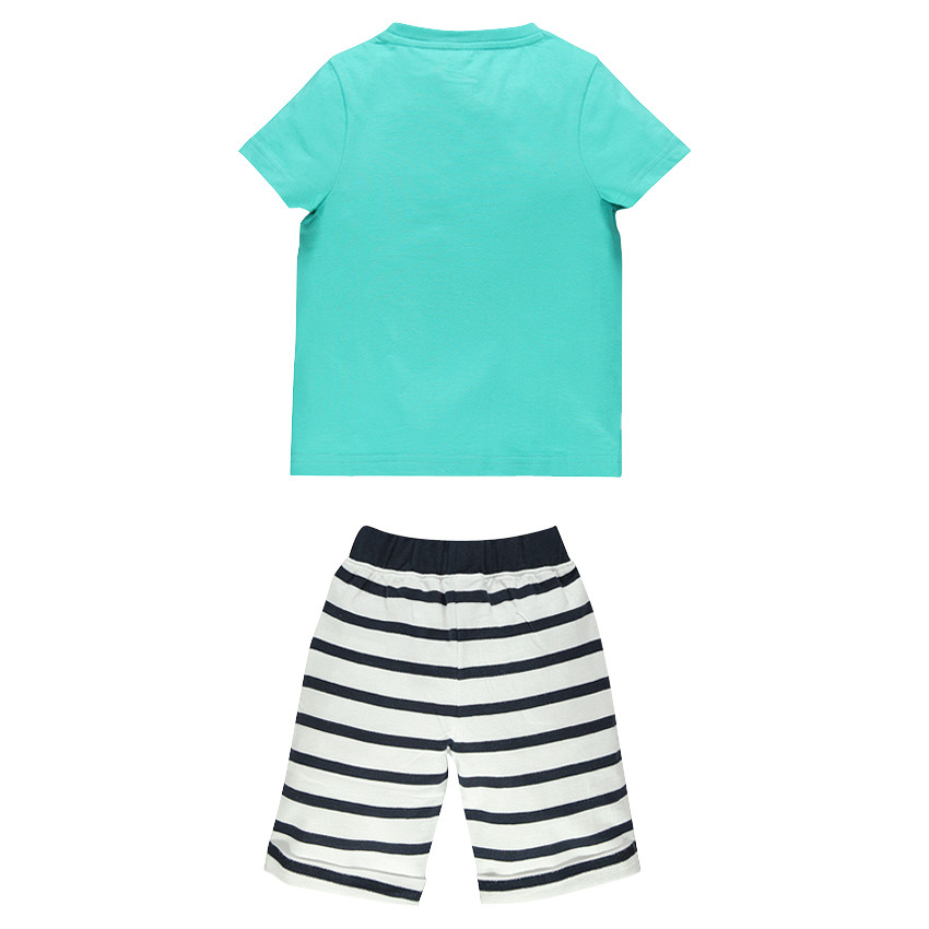 Conjunto de playa de tejido de punto con estampado 