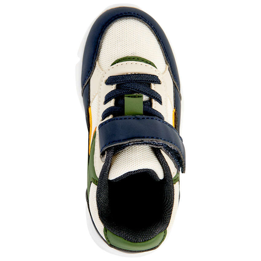 Zapatillas deportivas bajas con detalles de colores para niño 