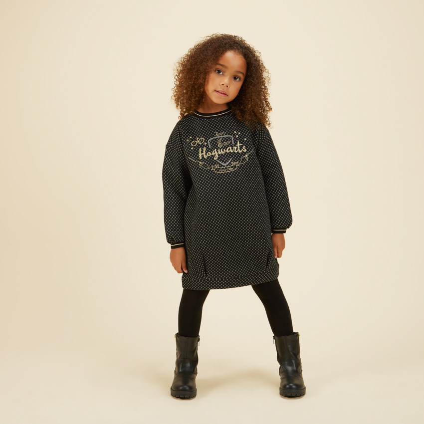Robe de felpa bordada Harry Potter Warner para niña 