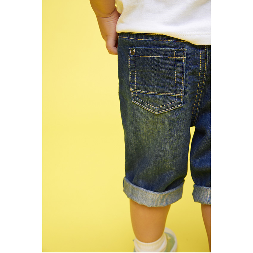 Bermudas de jean efecto desgastado para bebé niño 