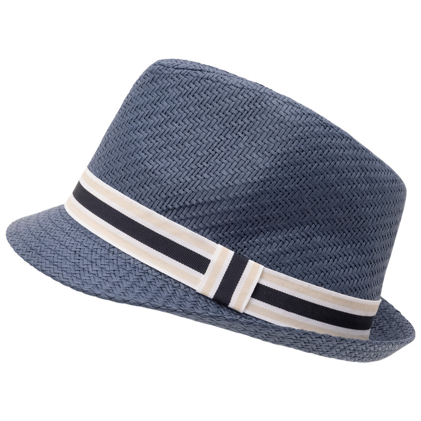 Borsalino trenzado con cinta tejida para niño 