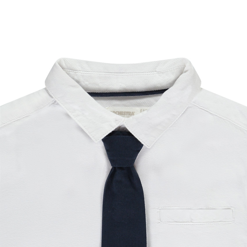 Camisa de ceremonia con corbata para niño 