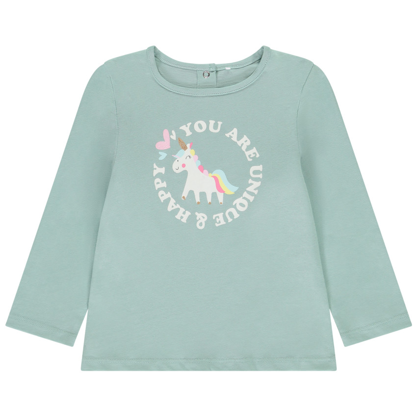 Camiseta de manga larga estampada para niña 