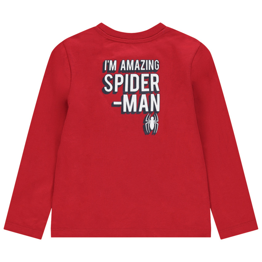 Camiseta de manga larga de algodón estampada Spiderman  Additional Camiseta de manga larga de algodón estampada Spiderman