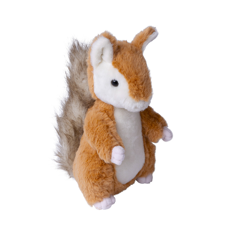 Peluche ardilla 25 cm marrón 
