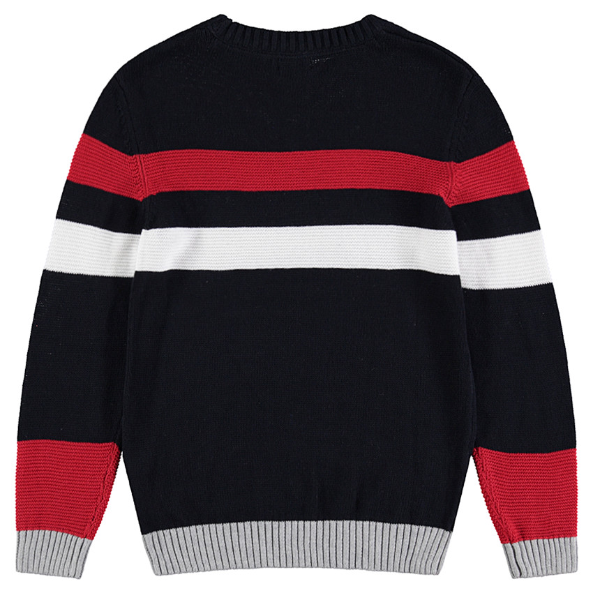 Júnior - Jersey de punto con bandas e inscripción de jacquard  Additional Júnior - Jersey de punto con bandas e inscripción de jacquard