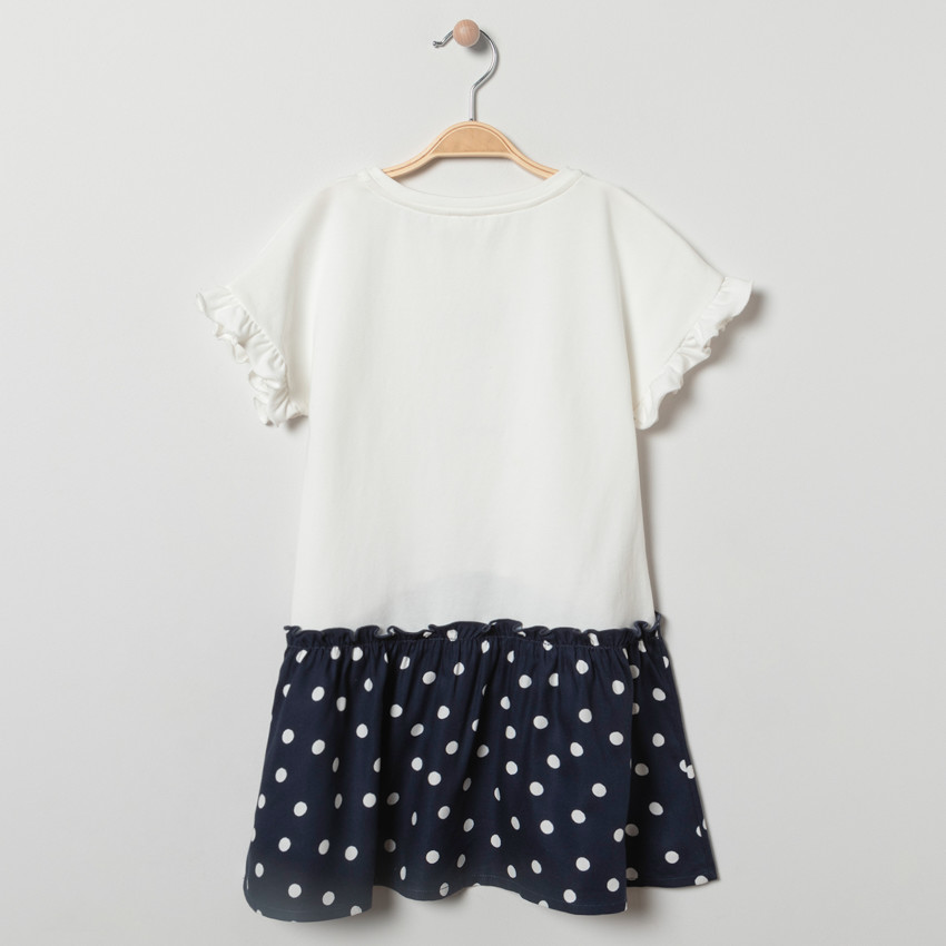 Vestido manga corta efecto 2 en 1  Additional Vestido manga corta efecto 2 en 1