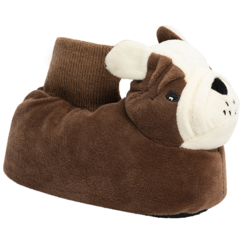 Patucos de peluche perro para niño 