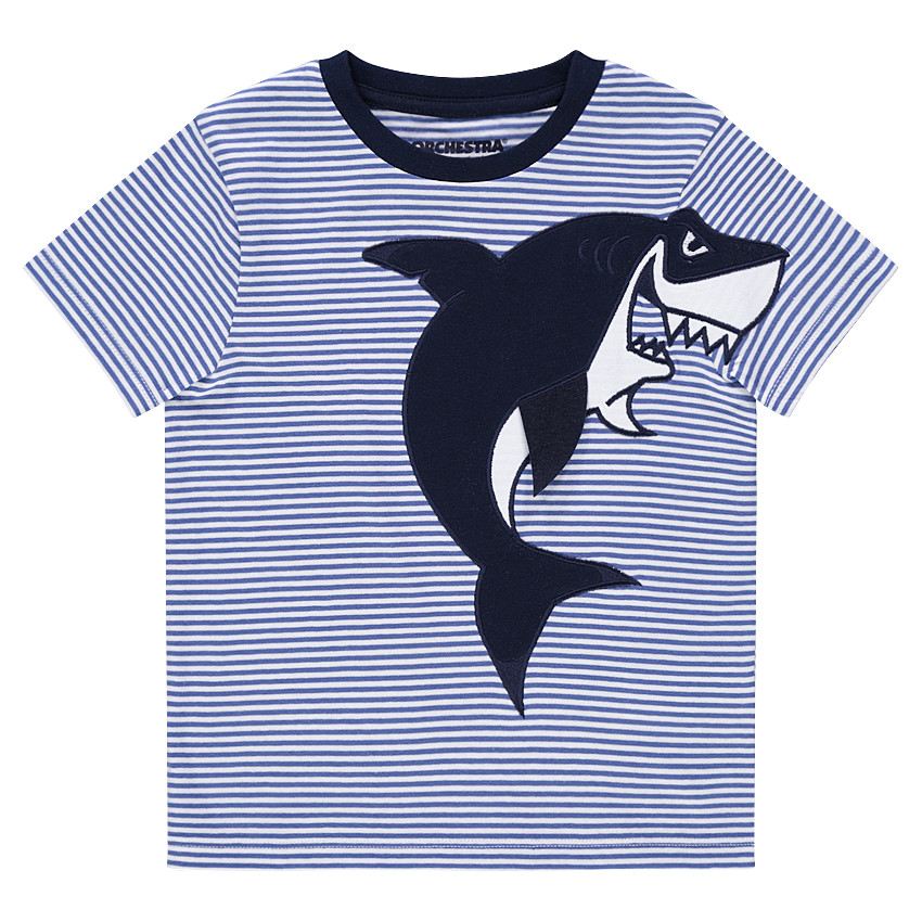 Camiseta de manga corta con tiburón bordado  Additional Camiseta de manga corta con tiburón bordado