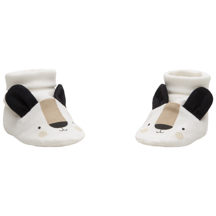 Patucos de punto con dibujos de ositos con orejas de relieve 