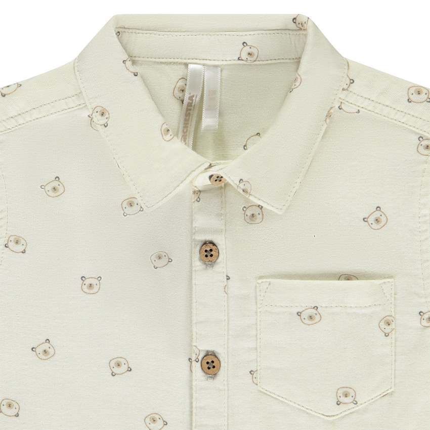 Camisa de manga larga con estampado de ositos para bebé niño 