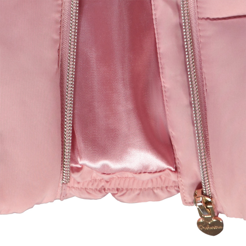 Chaleco acolchado efecto satinado para niña 