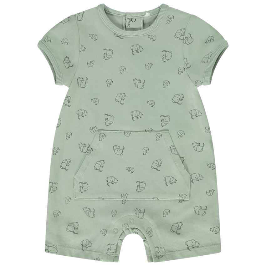 Mono corto estampado elefantes para bebé niño  Additional Mono corto estampado elefantes para bebé niño