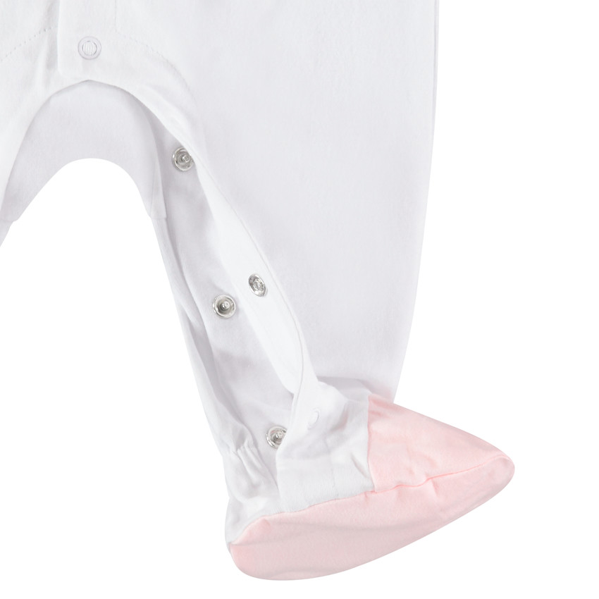 Pelele de algodón orgánico print nubes 