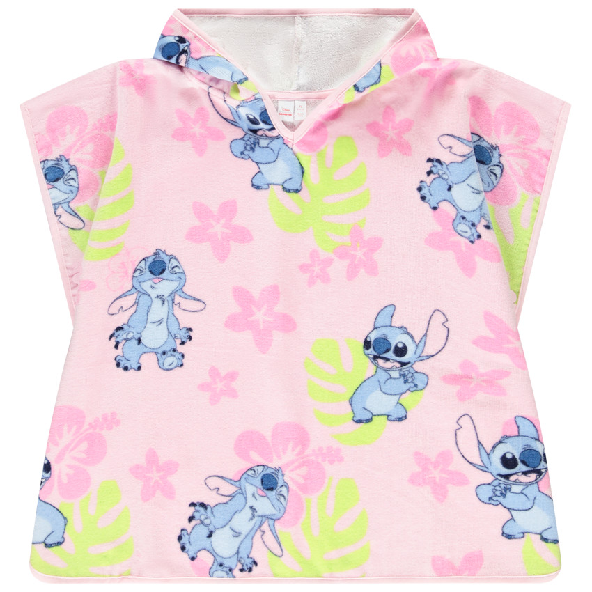 Poncho de baño estampado Stitch Disney para niña 