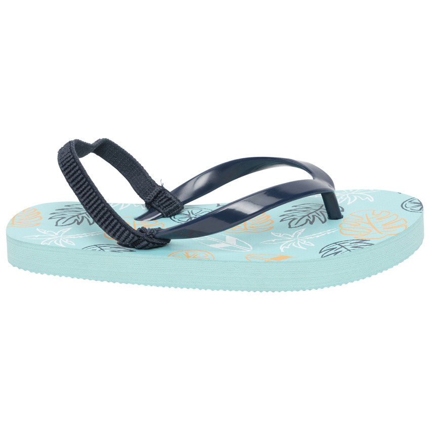 Tongs impresos con diseño de hojas para niño con tira según la edad. 