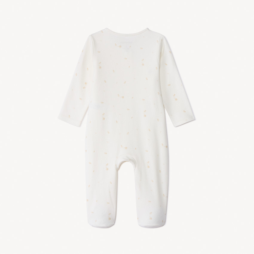 Pelele con cremallera y estampado efecto 2 en 1 para bebé 