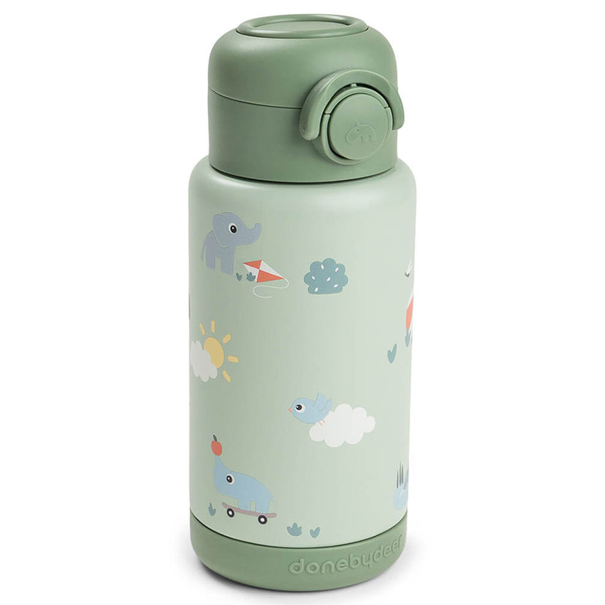 Botella térmica con pajita 340ml Playground Verde 