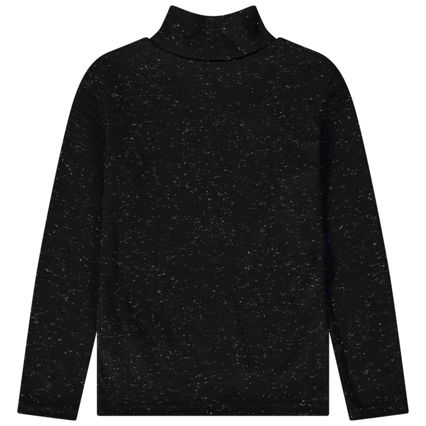 Camiseta de cuello alto en jersey para niña 