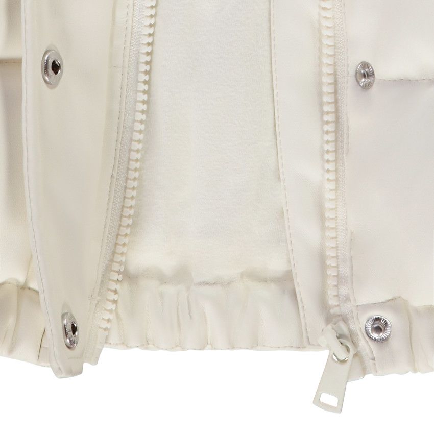 Chaleco acolchado sin mangas de piel sintética para niña 