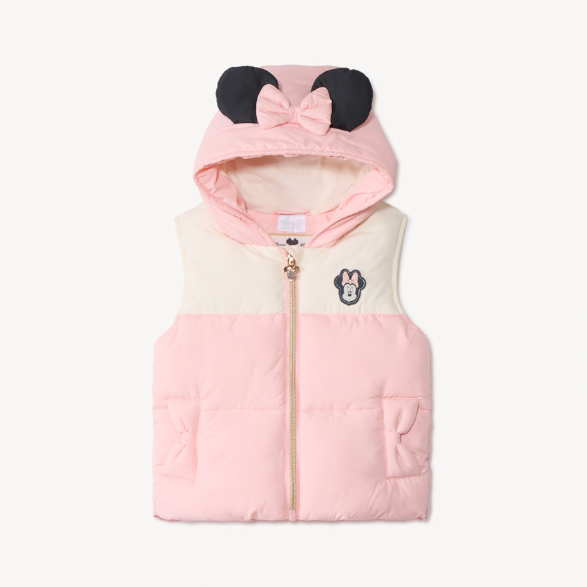 Chaleco acolchado sin mangas efecto color block Minnie Disney para bebé niña 