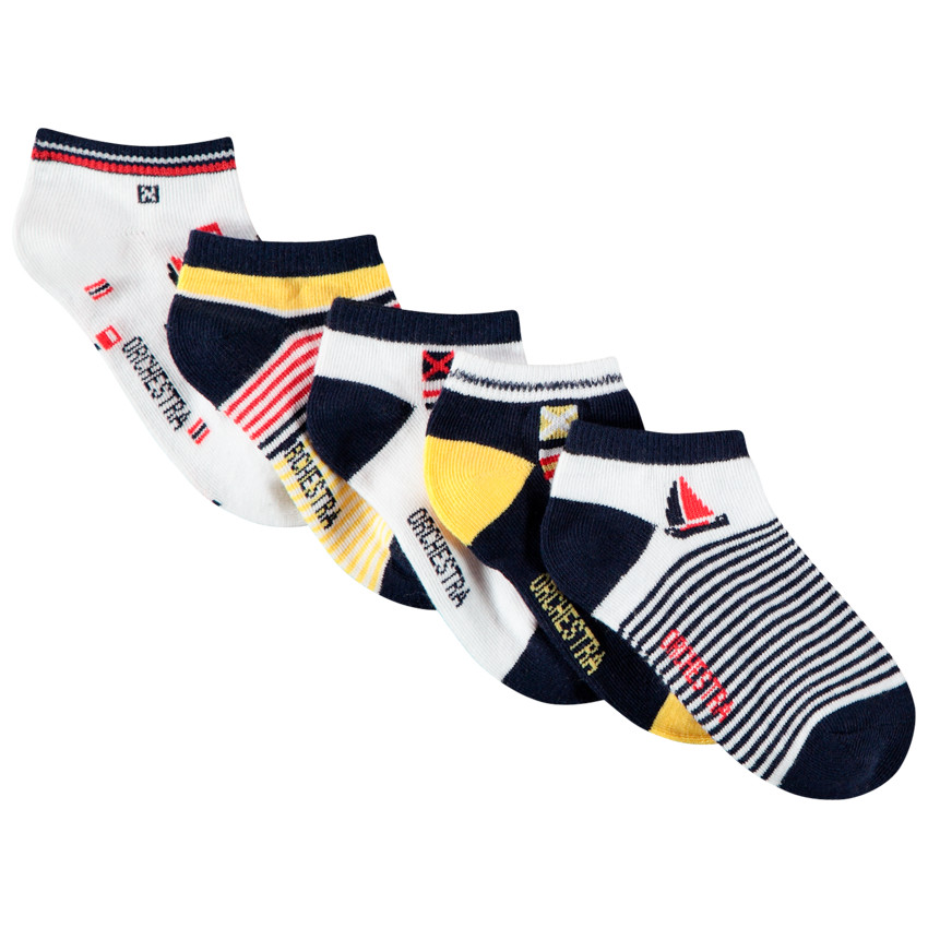 Pack 5 pares calcetines cortos motivos marineros  Additional Pack 5 pares calcetines cortos motivos marineros