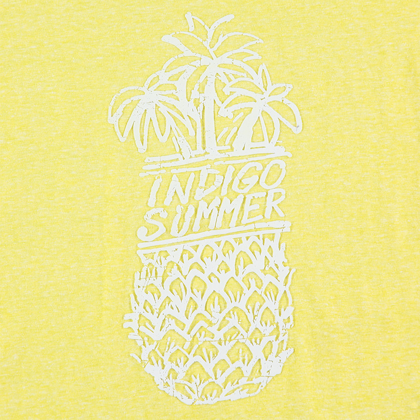 Júnior - Camiseta de manga corta con estampado de piñas  