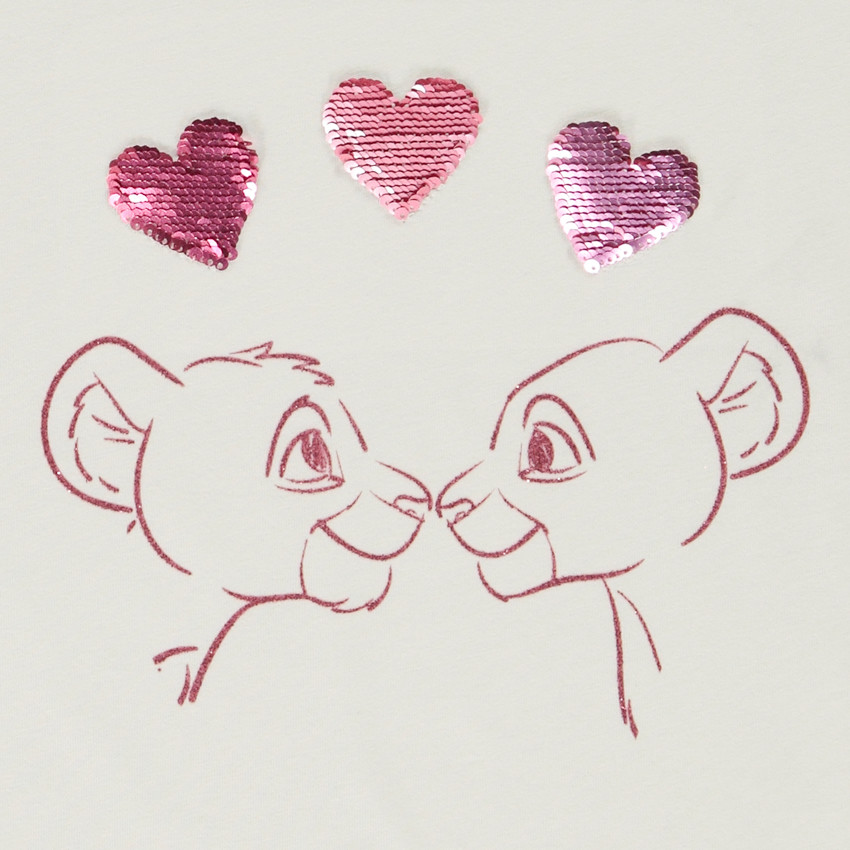 Camiseta de manga corta con el Rey León Disney y lentejuelas mágicas para niña  Additional Camiseta de manga corta con el Rey León Disney y lentejuelas mágicas para niña