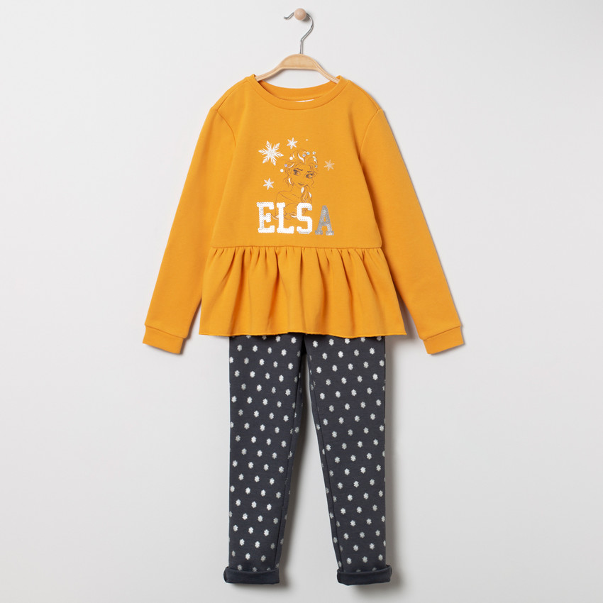 Pantalón de chándal de lana con estampado Elsa Frozen Disney 