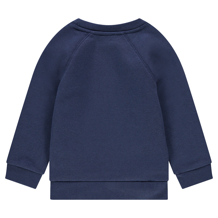 Sudadera de felpa con letras adhesivas de rizo 