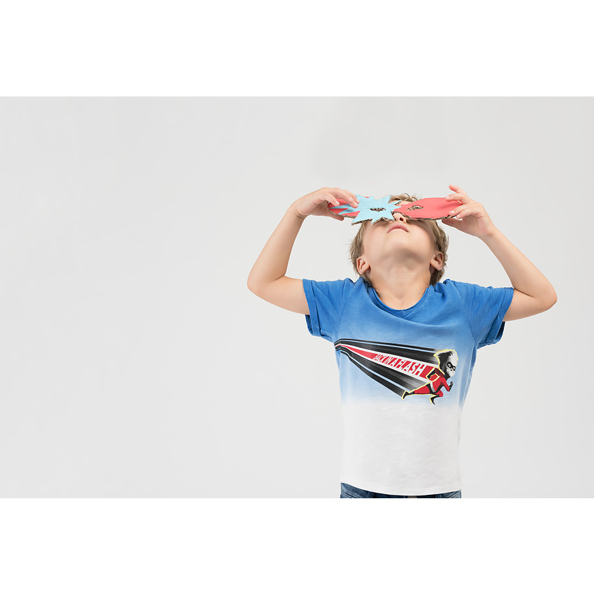 Camiseta de manga corta con efecto tie-dye y superhéroe de ©Disney  