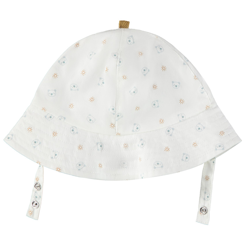 Bob de popelina estampado ositos/soles para bebé niño 