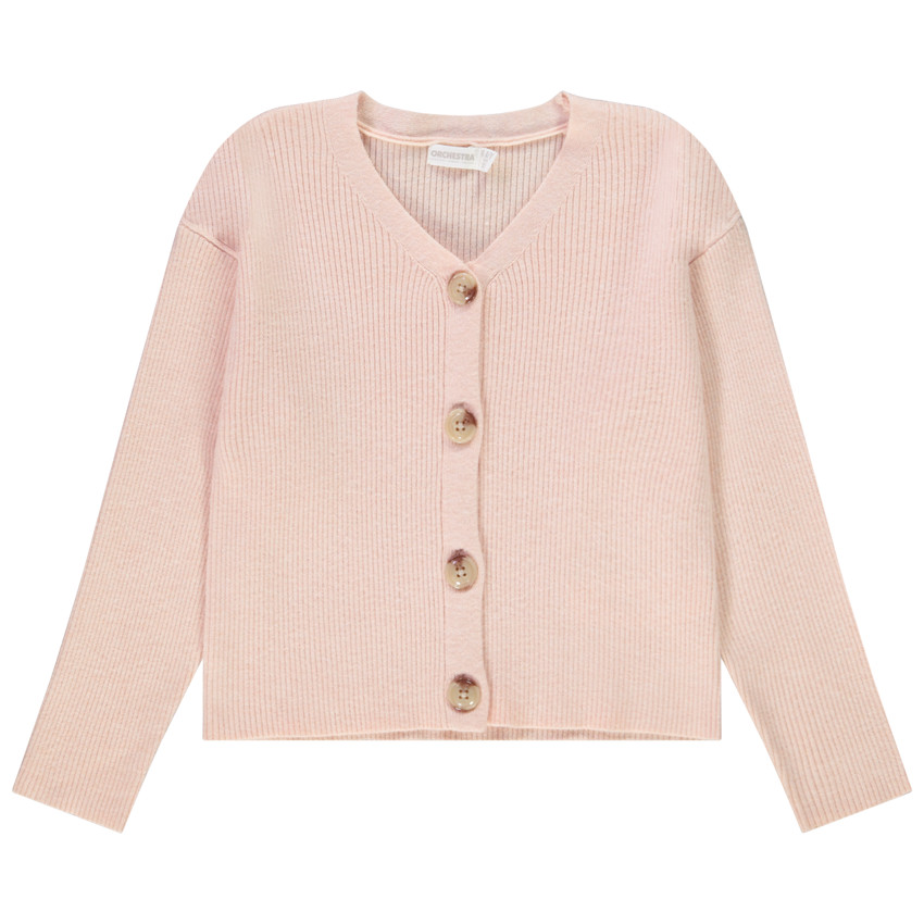 Chaqueta de punto de canalé 