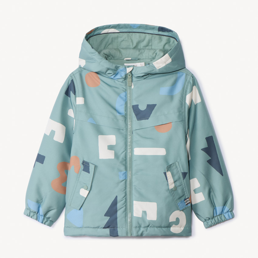 Cortavientos con capucha estampado arty niño 