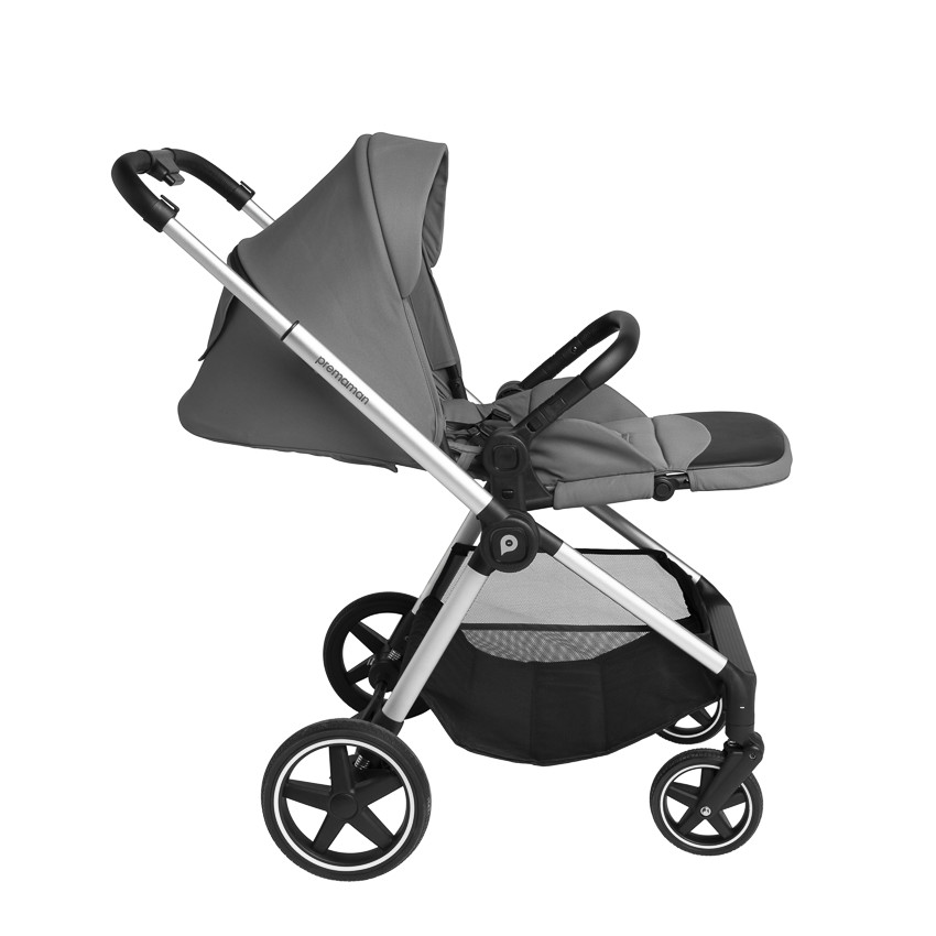 Poussette duo Athéna Xelium + siège-auto i-Prim gris/noir 