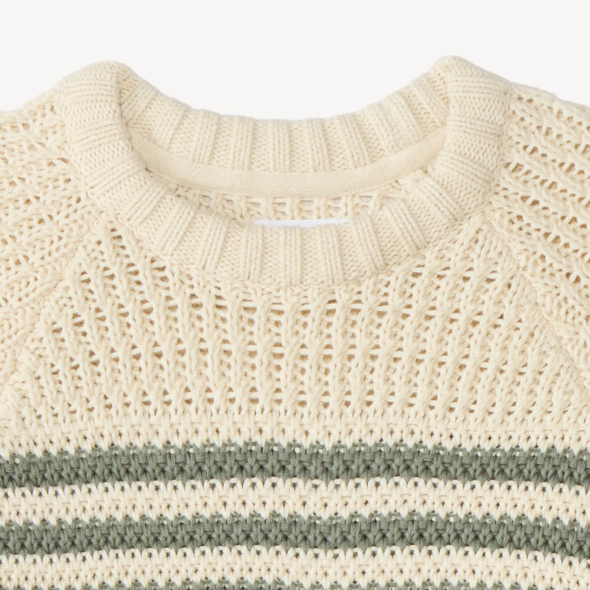 Pull tricot garçon à rayures 