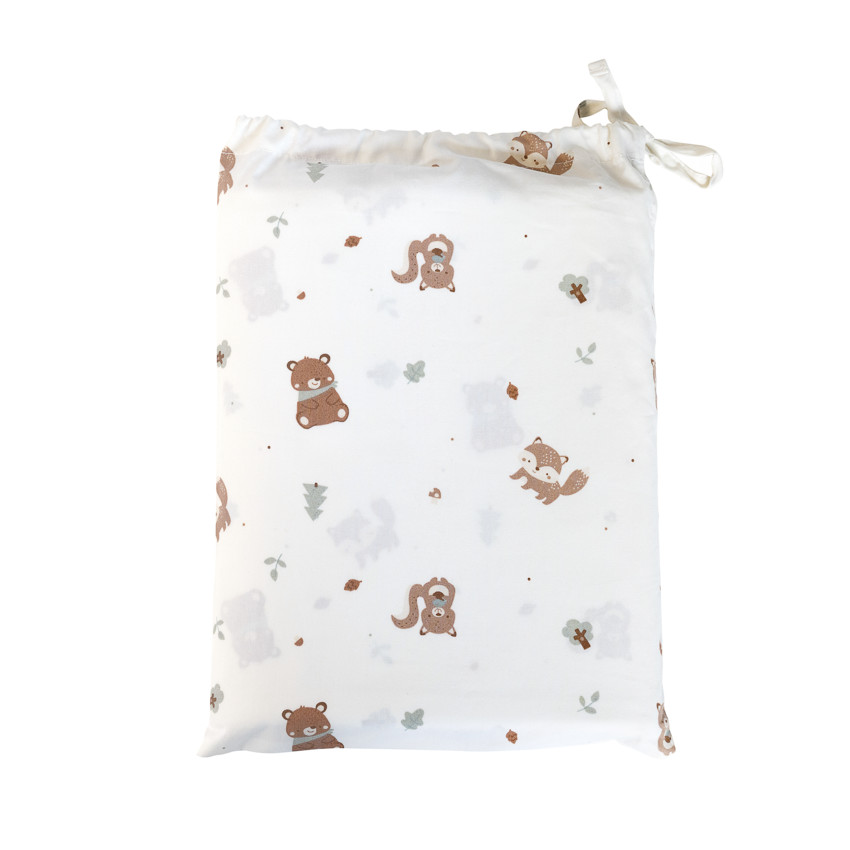 Housse de couette avec taie d'oreiller 60 x 120 cm Roi des Forêts 