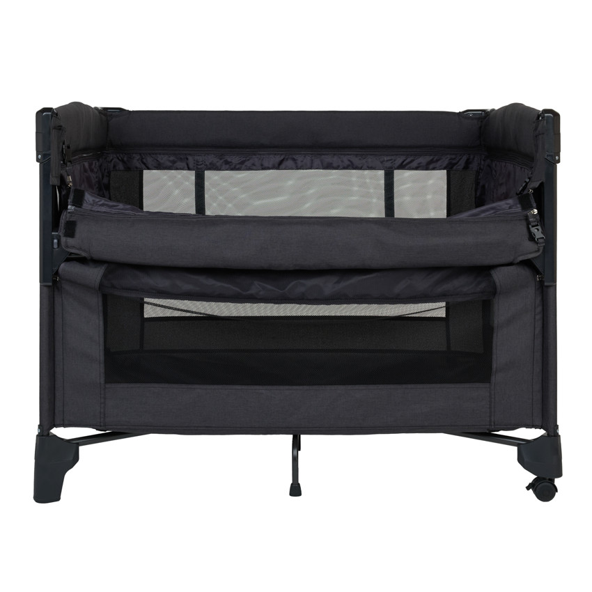 Cama de viaje con cododo Sleepli - Negro 