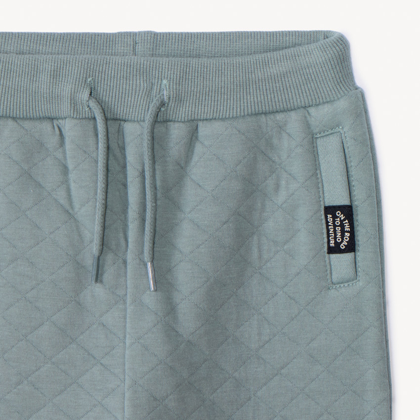 Conjunto de chándal acolchado liso para bebé niño 