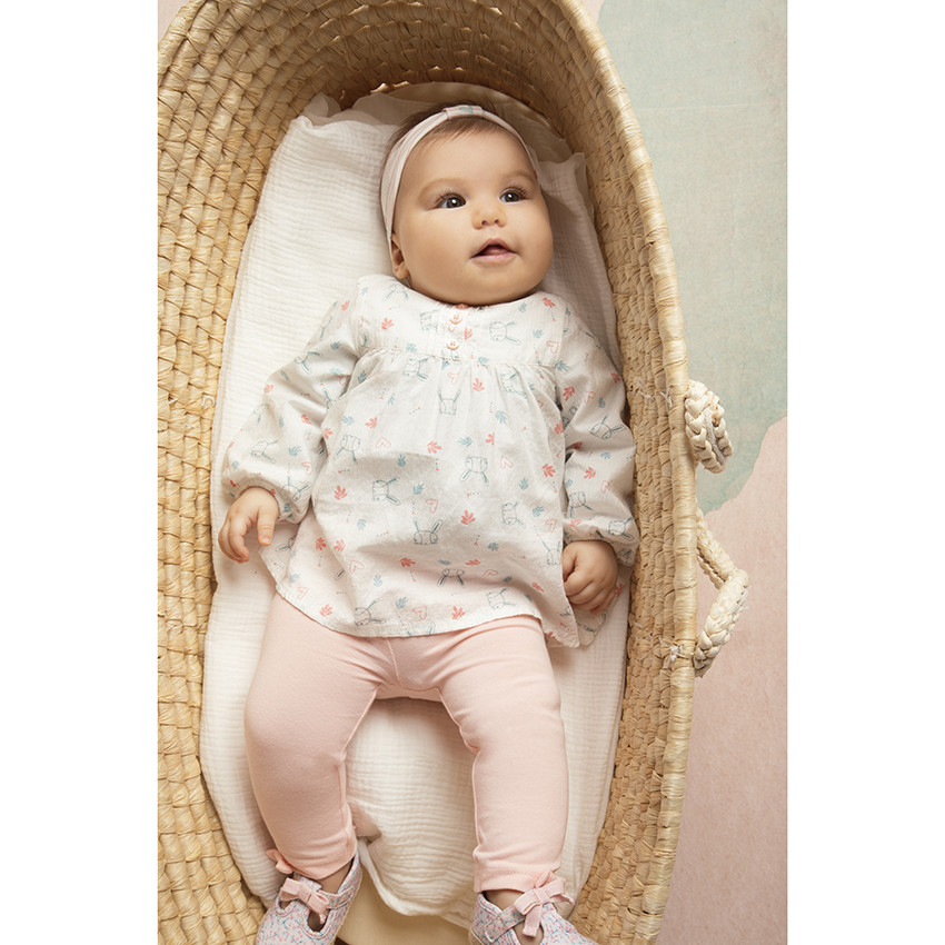 Diadema de jersey con estampado divertido para bebé niña 