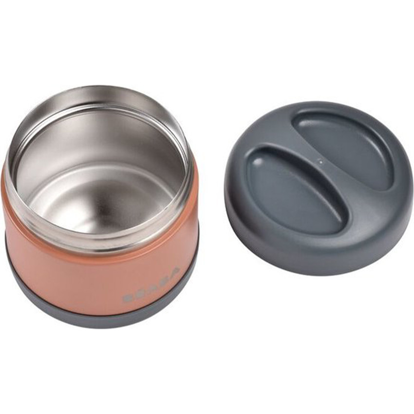 Thermo-portion inox 500ml Gris Minéral/ Terracotta 