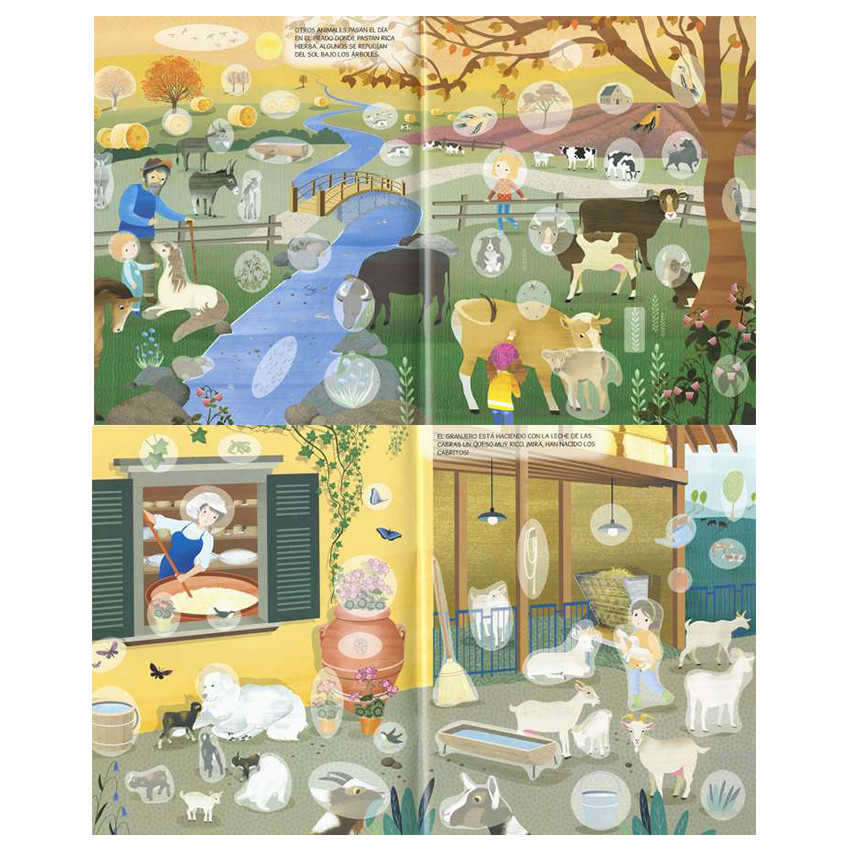 Libro colección pegatinas para todos La Granja +5 años 