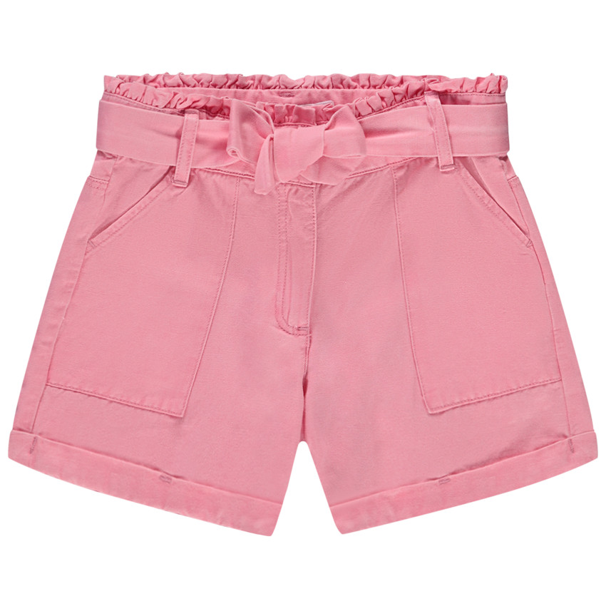 Short paperbag con cinturón para anudar para niña 
