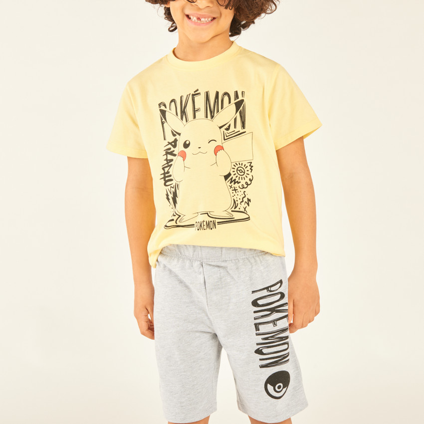 Set de pijama corto de 2 piezas de Pokémon para niño 