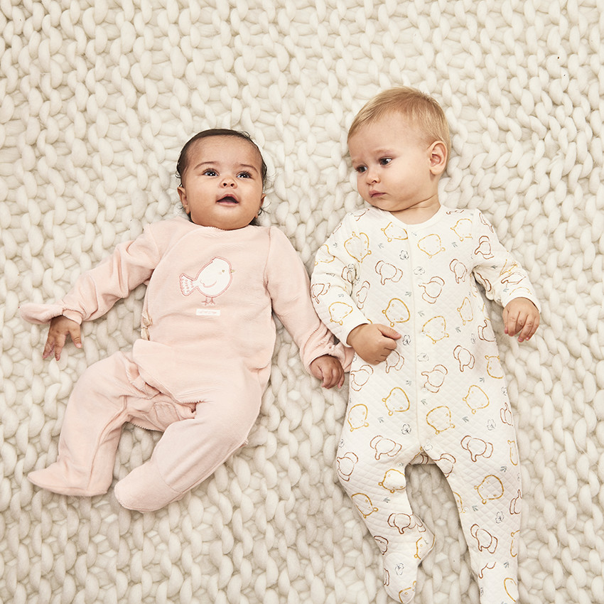 Pelele de terciopelo con parche de pájaro para bebé niña  Additional Pelele de terciopelo con parche de pájaro para bebé niña