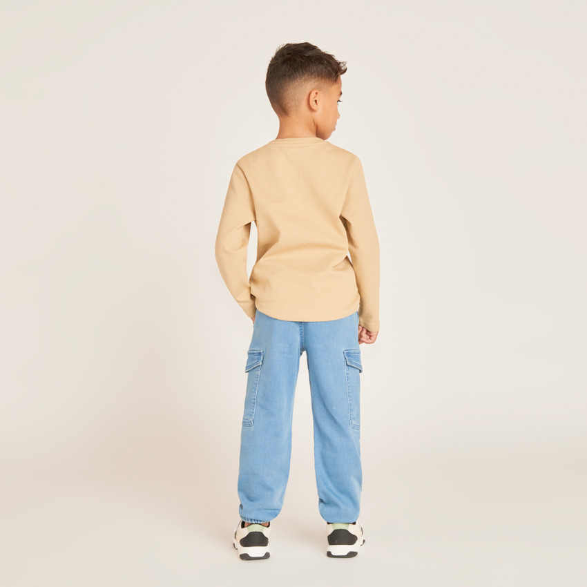 Pantalones jogger de denim para niño 